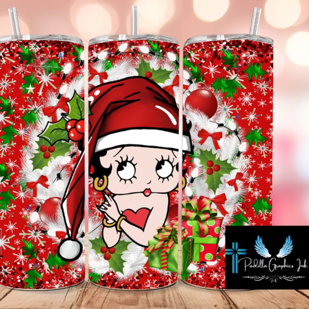Betty  Christmas 20z tumblers
